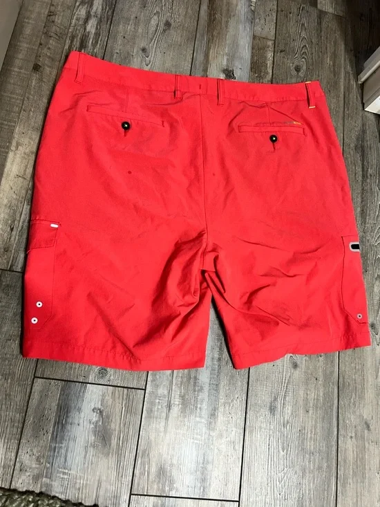 Tommy Bahama Island Active Men's 42 Red Cargo Shorts with Mesh Pockets - Picture 6 of 7